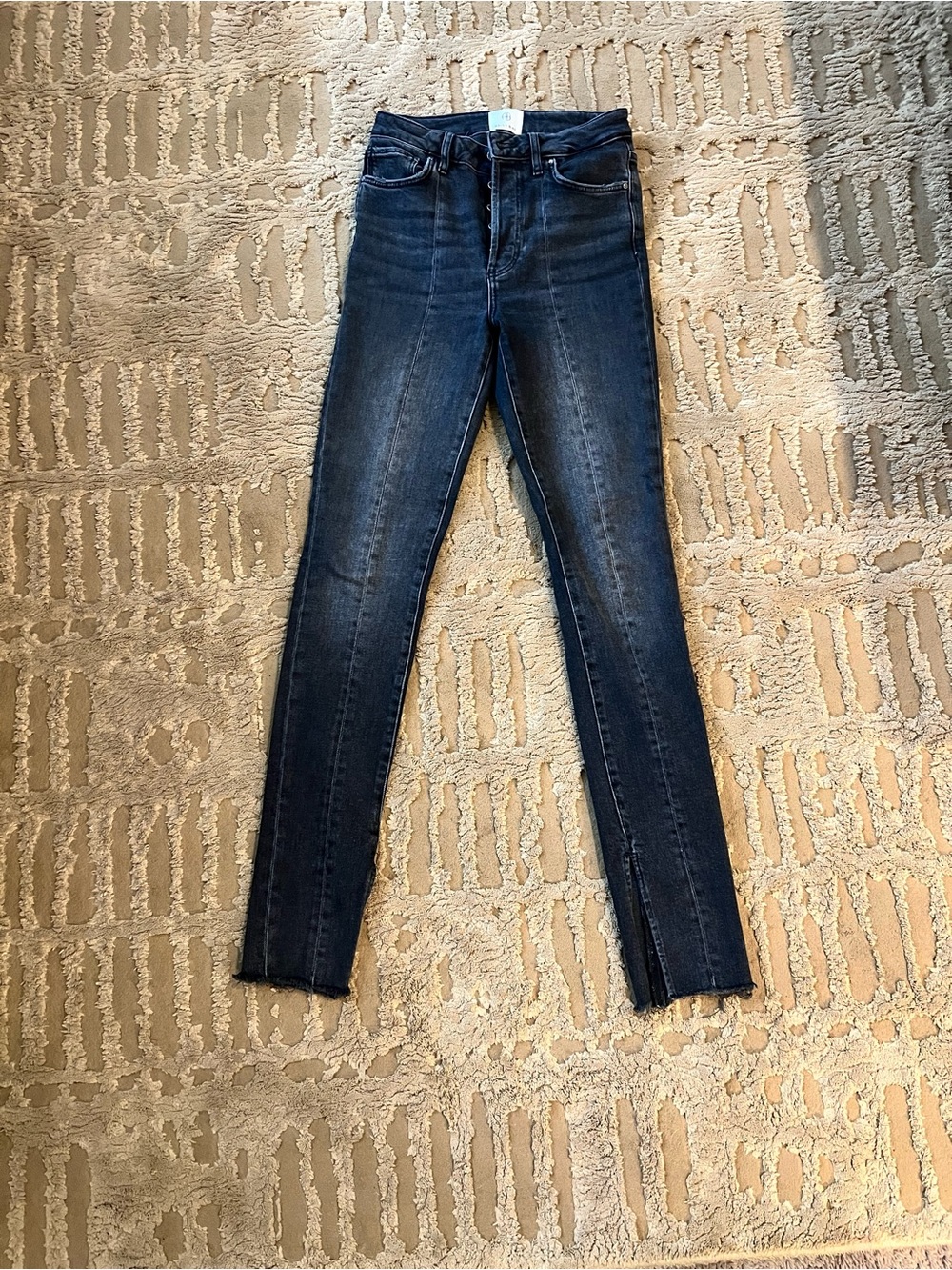 Anine Bing Dark Blue High-Rise Skinny Jeans